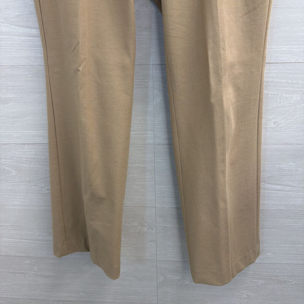 Talbots Brown Wide Leg Trouser Pants 8