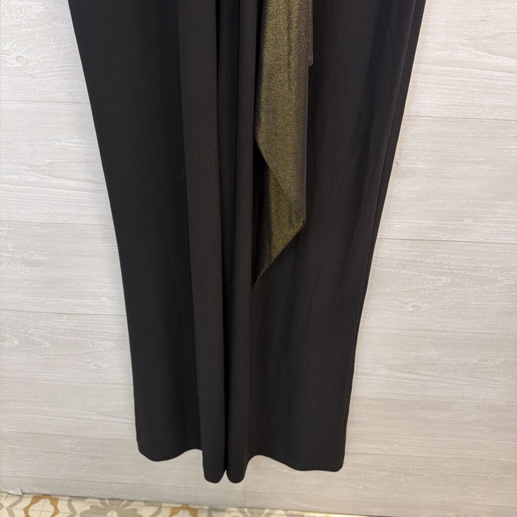 Taylor Black Label metallic Gold/ Black Sleeveless Jumspuit 8
