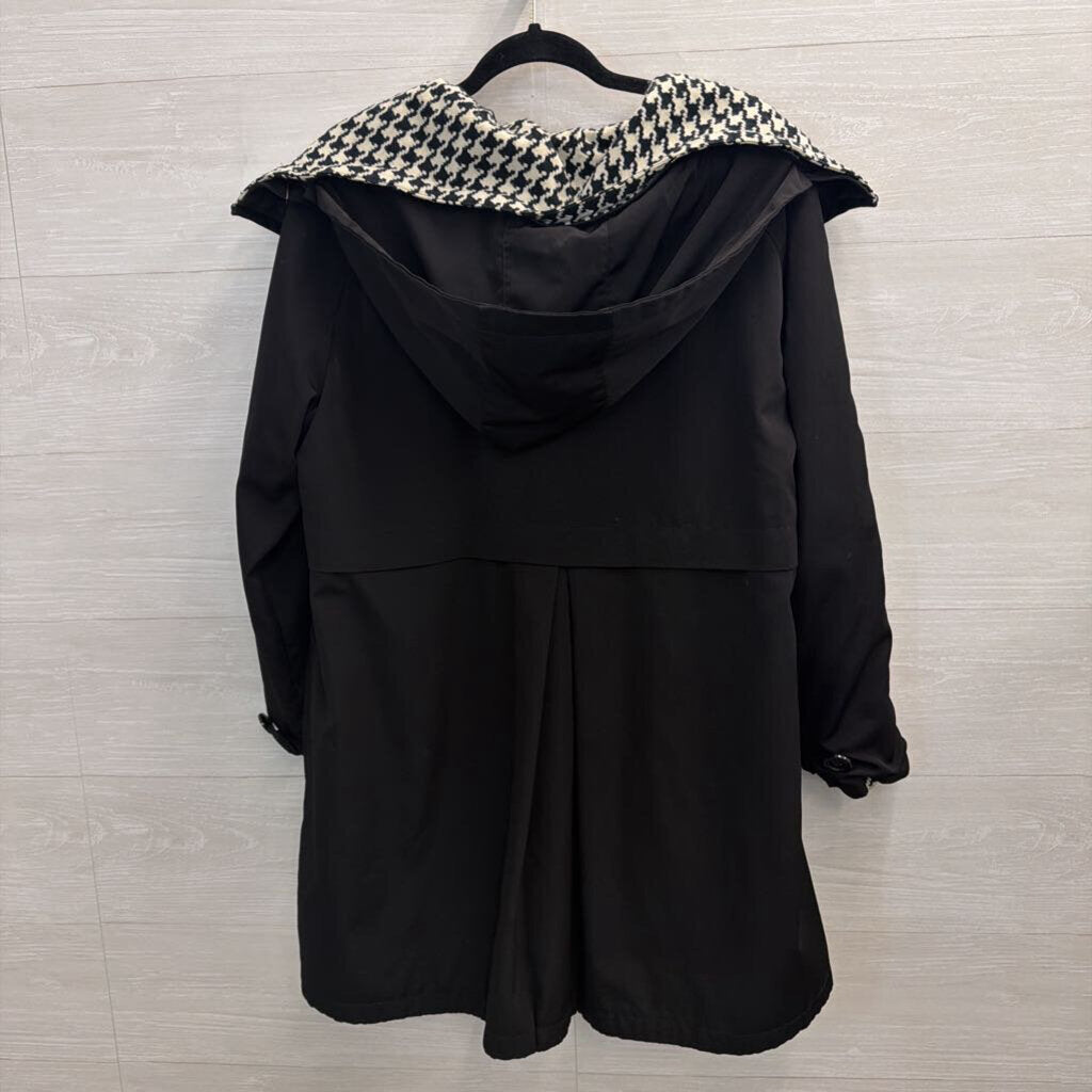 Black/ Cream Houndstooth Reversible Jacket Medium/ Large