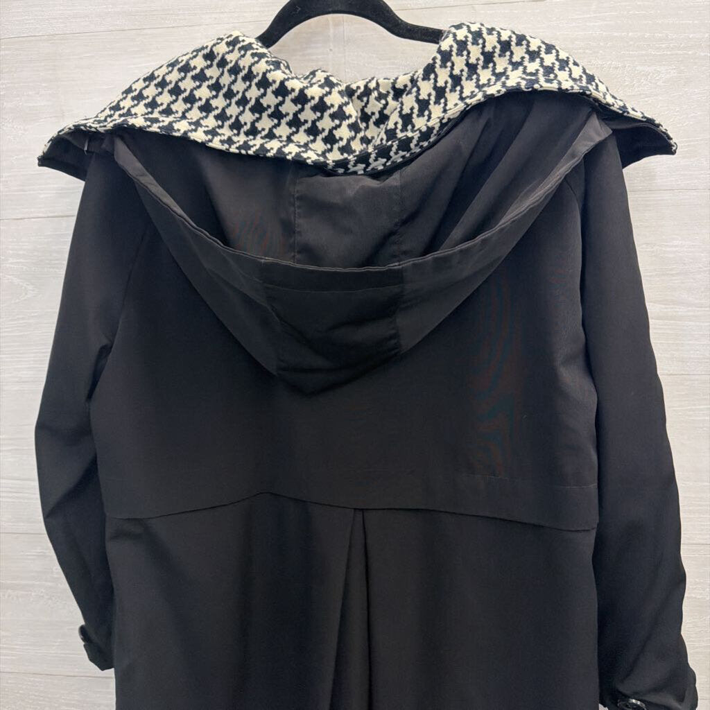 Black/ Cream Houndstooth Reversible Jacket Medium/ Large