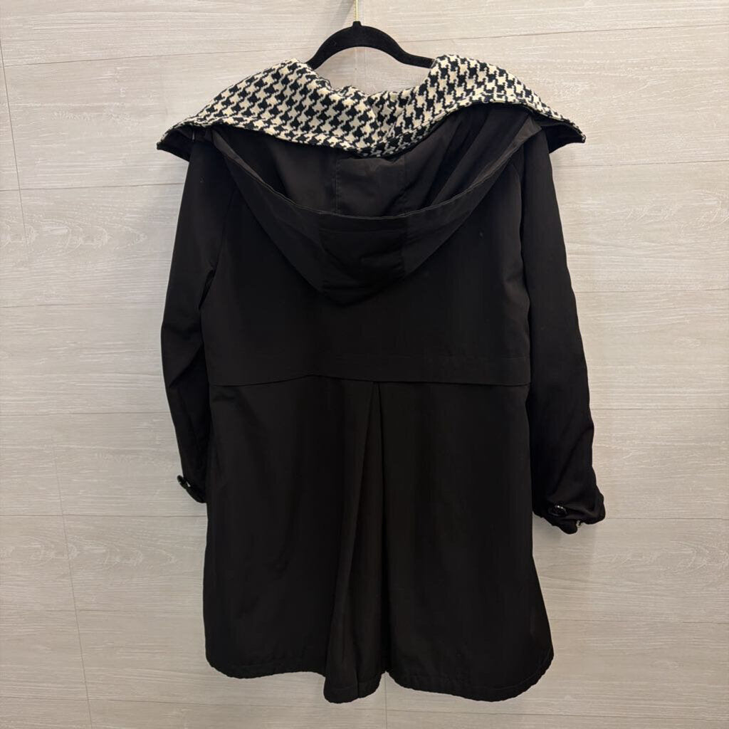 Black/ Cream Houndstooth Reversible Jacket Medium/ Large