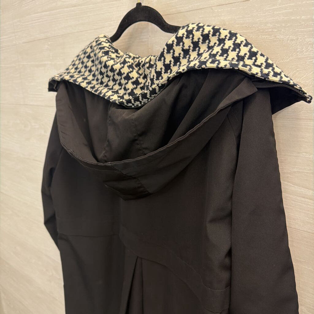 Black/ Cream Houndstooth Reversible Jacket Medium/ Large