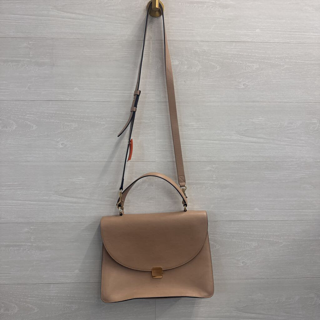 Cuyana Soft Rose Leather Messenger Purse