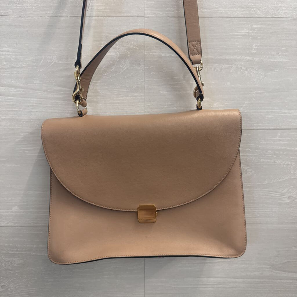 Cuyana Soft Rose Leather Messenger Purse