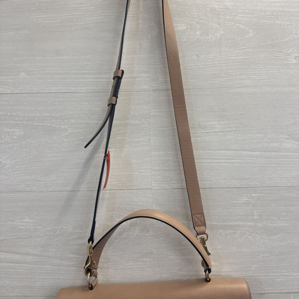 Cuyana Soft Rose Leather Messenger Purse