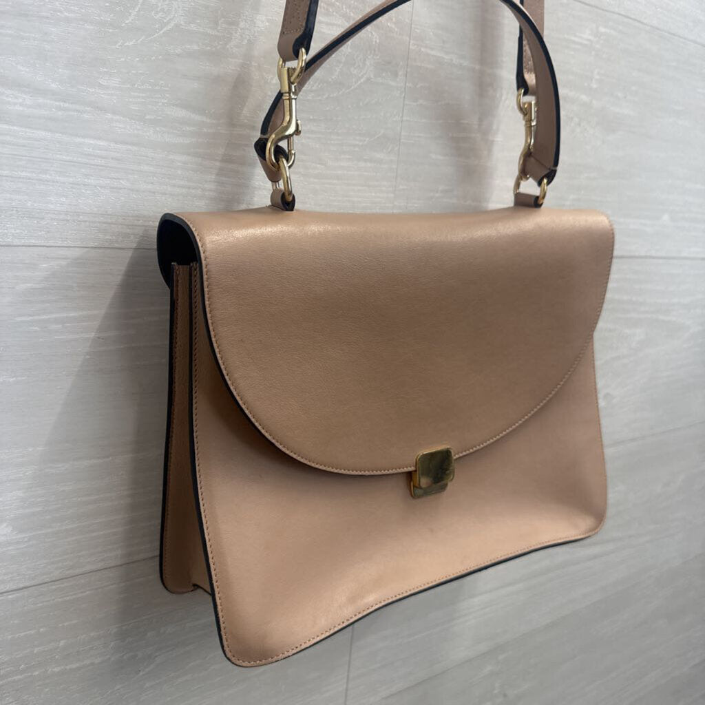 Cuyana Soft Rose Leather Messenger Purse