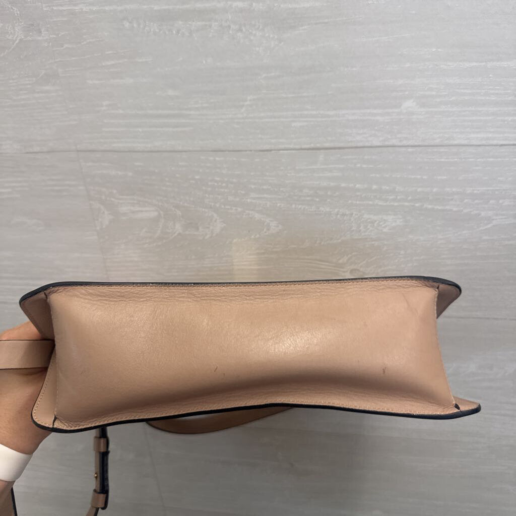 Cuyana Soft Rose Leather Messenger Purse
