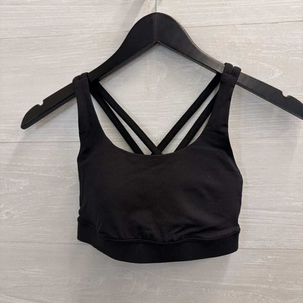 Lululemon Black Strappy Back Sports Bra 4