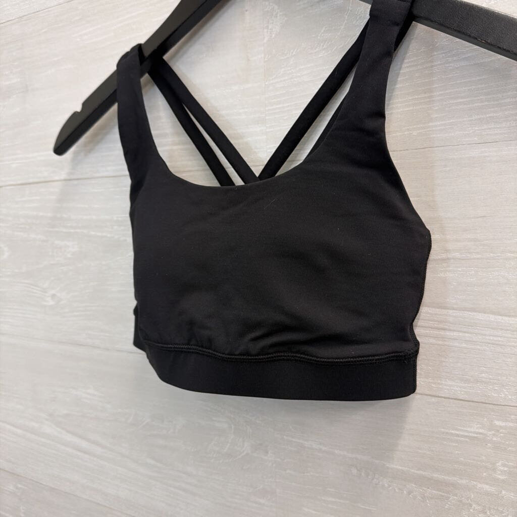 Lululemon Black Strappy Back Sports Bra 4