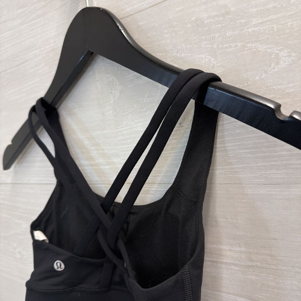 Lululemon Black Strappy Back Sports Bra 4
