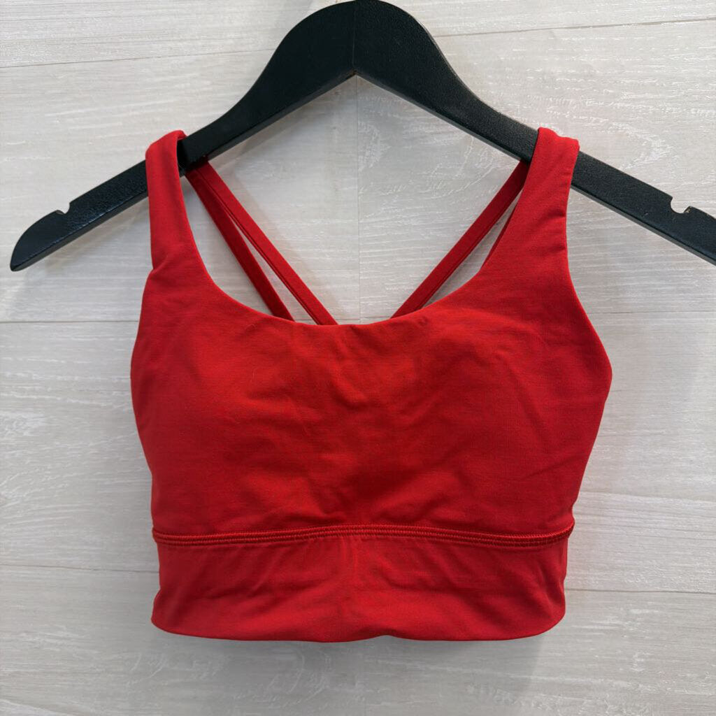 Lululemon Red Strappy Back Sports Bra 4