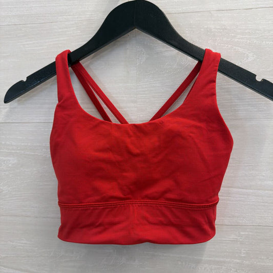 Lululemon Red Strappy Back Sports Bra 4