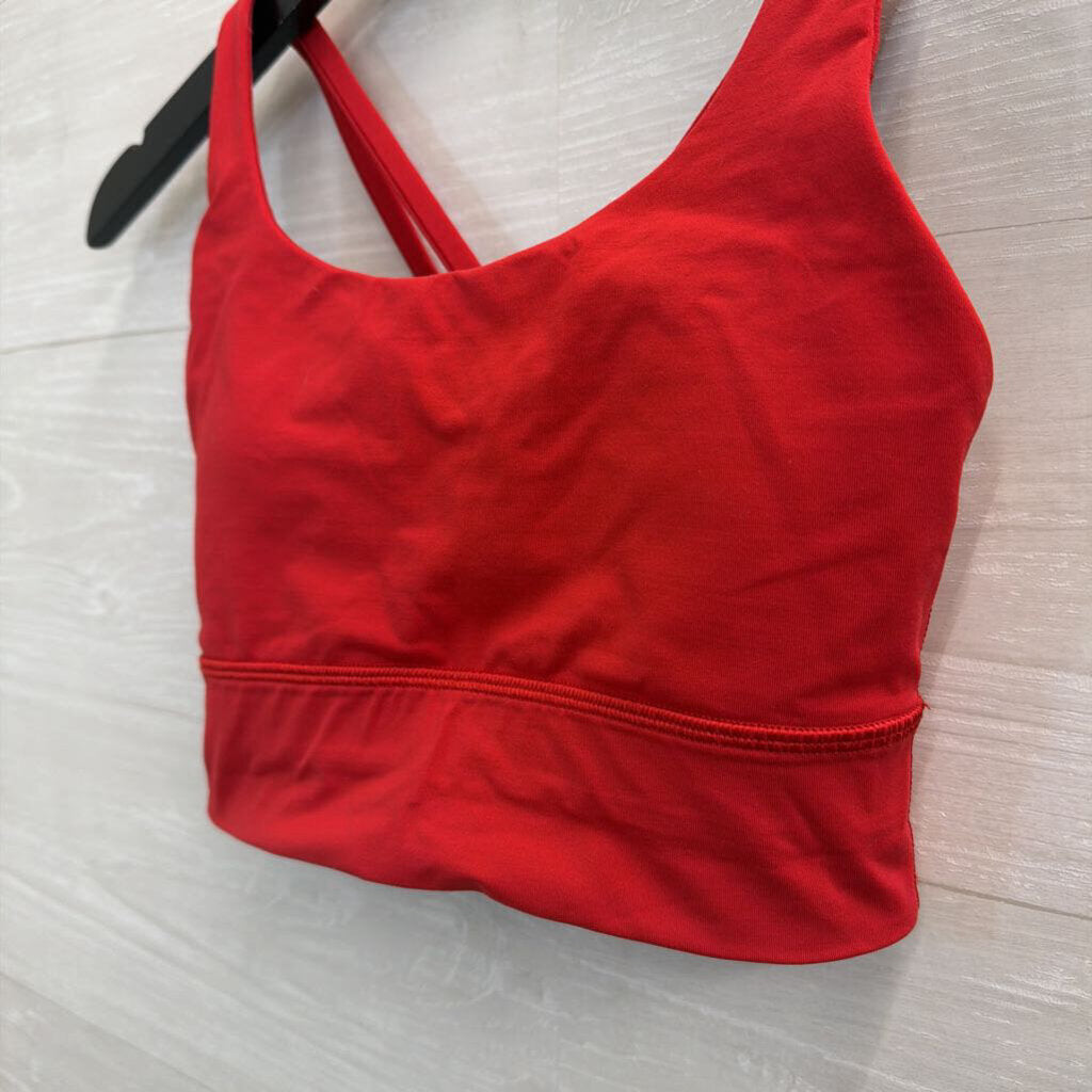 Lululemon Red Strappy Back Sports Bra 4