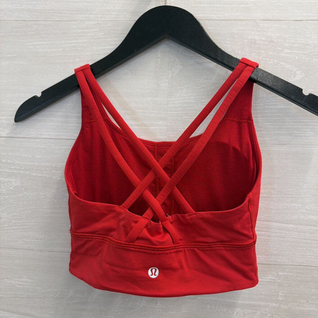 Lululemon Red Strappy Back Sports Bra 4