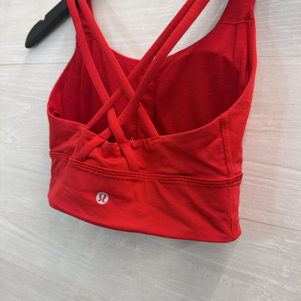 Lululemon Red Strappy Back Sports Bra 4