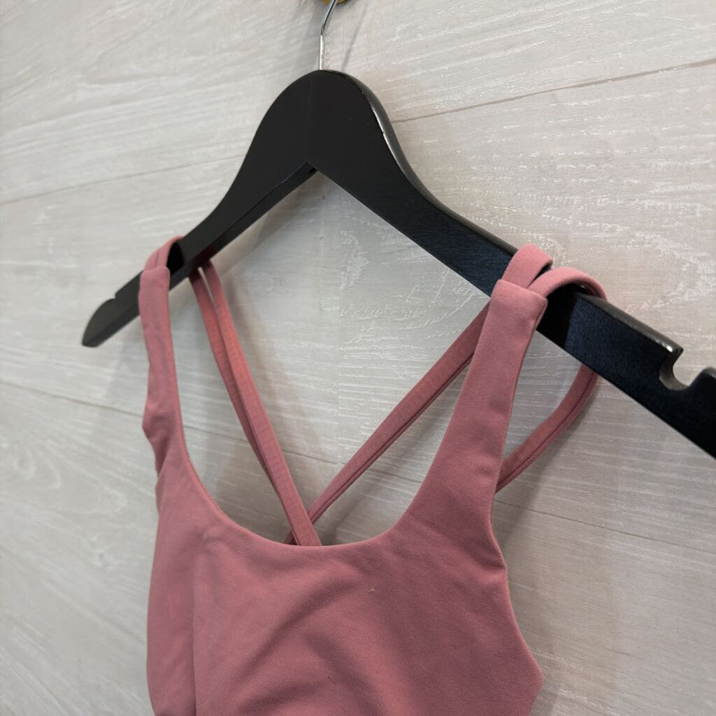 Lululemon Pink Strappy Back Sports Bra 4