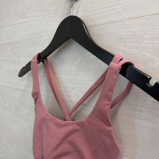 Lululemon Pink Strappy Back Sports Bra 4