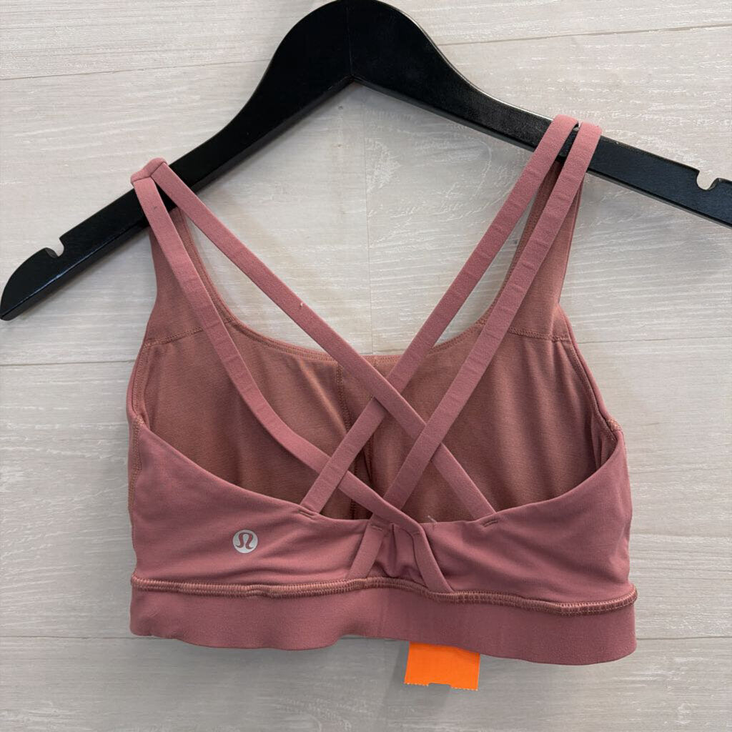 Lululemon Pink Strappy Back Sports Bra 4