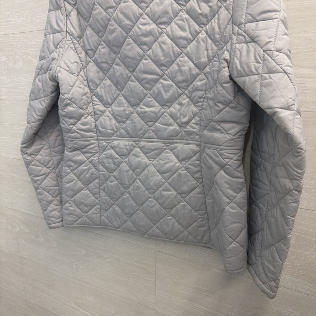 Barbour Grey Quilted Corduroy Collar Jacket 6