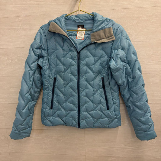 Backcountry Blue Quilted Puffer Hooded Jacket Small Petite