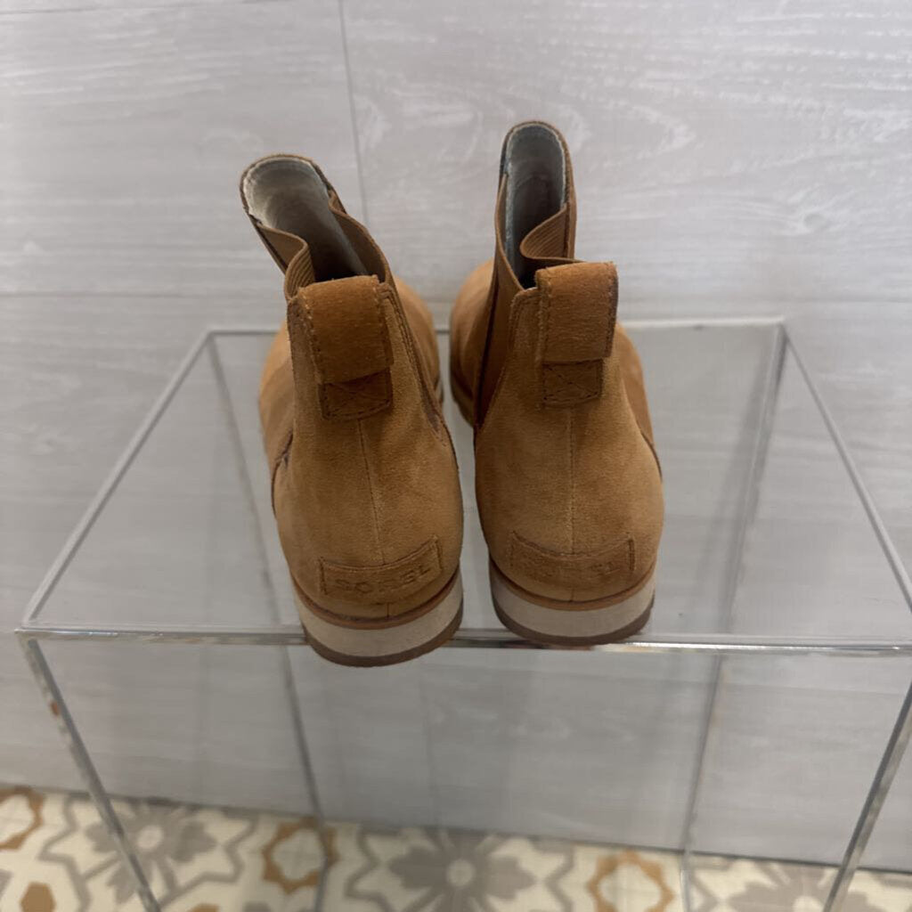 Sorel Brown Suede Harlow Chelsea Boots 8