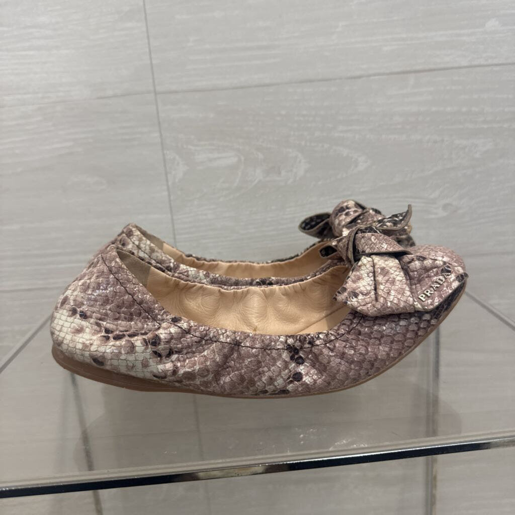 Vintage Prada Snakeskin Ballet Flats 38.5