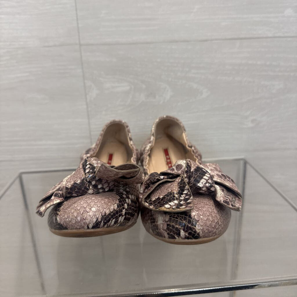 Vintage Prada Snakeskin Ballet Flats 38.5