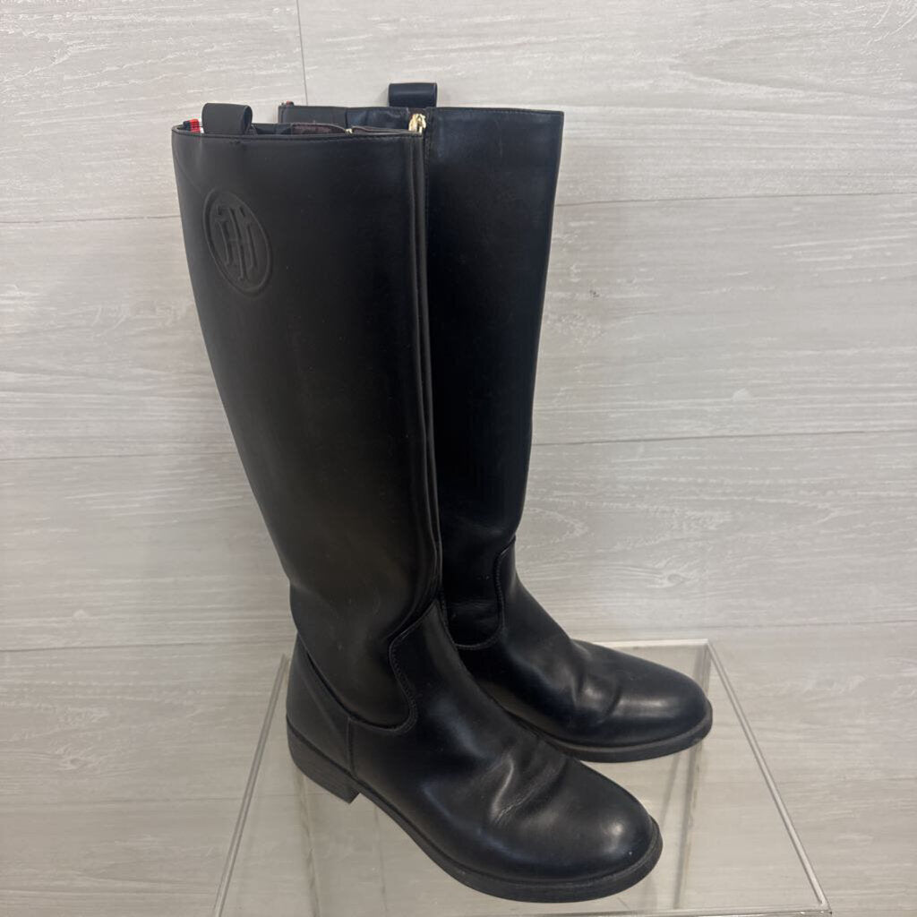 Tommy Hilfiger Black Knee High Riding Boots 8.5