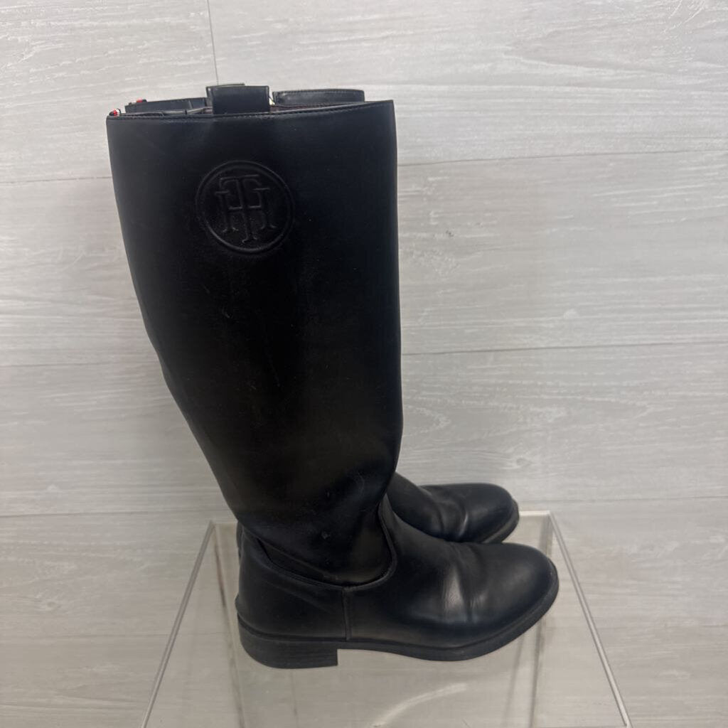 Tommy Hilfiger Black Knee High Riding Boots 8.5