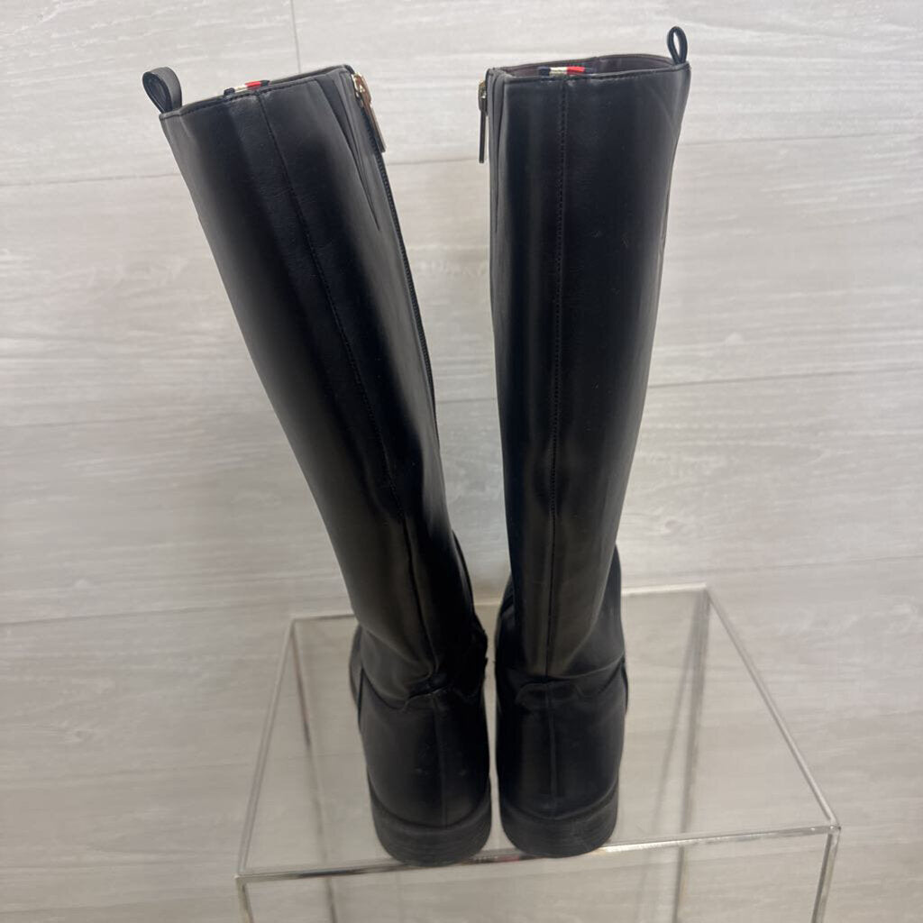Tommy Hilfiger Black Knee High Riding Boots 8.5
