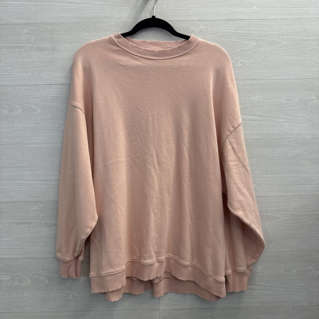 American Eagle Pink Oversized Pullover Small