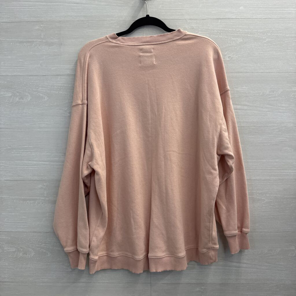 American Eagle Pink Oversized Pullover Small