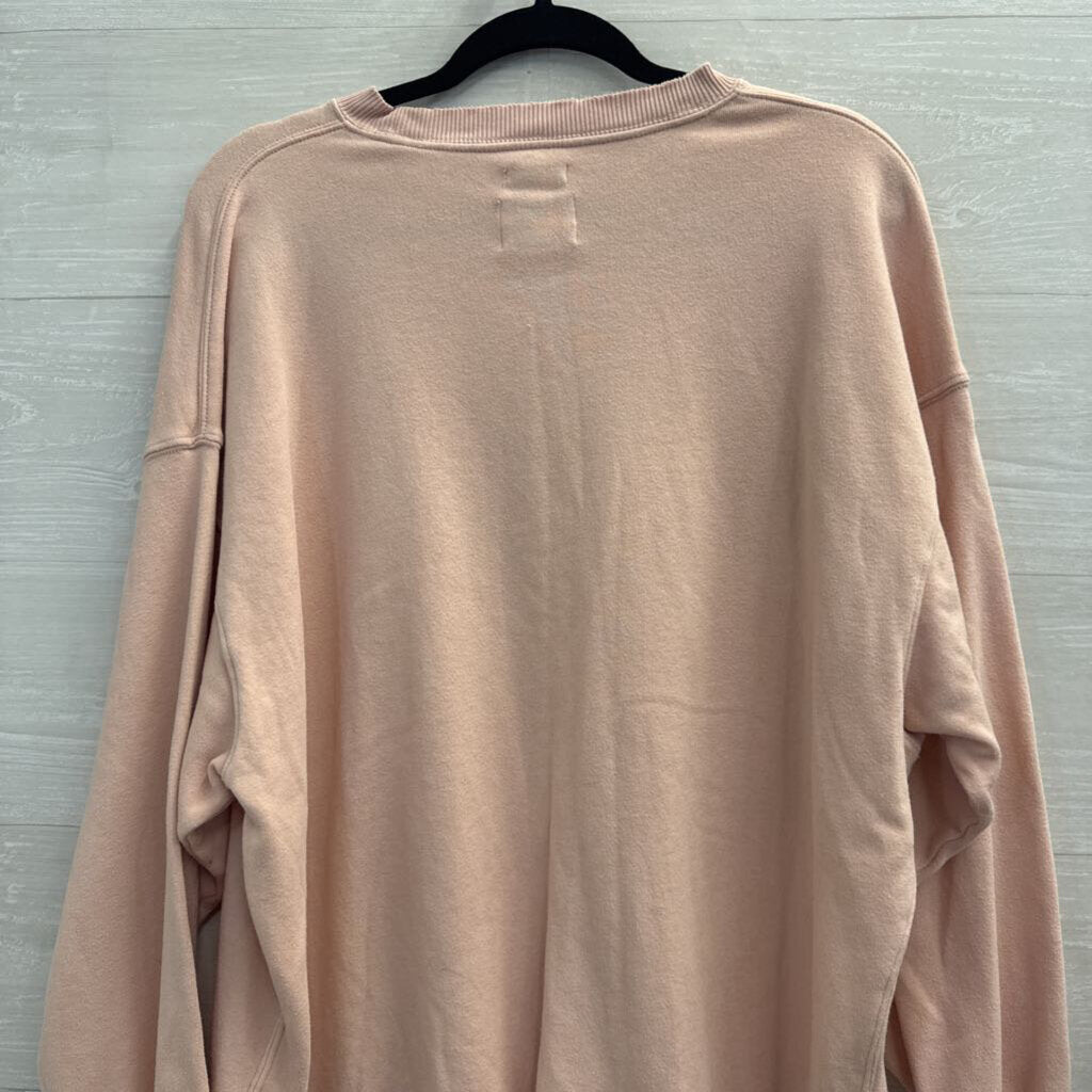 American Eagle Pink Oversized Pullover Small
