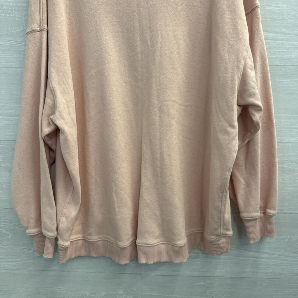 American Eagle Pink Oversized Pullover Small