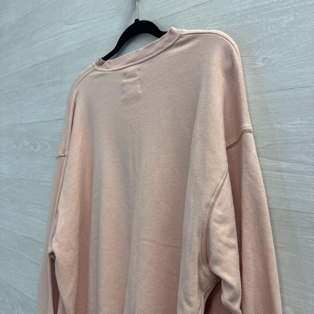 American Eagle Pink Oversized Pullover Small