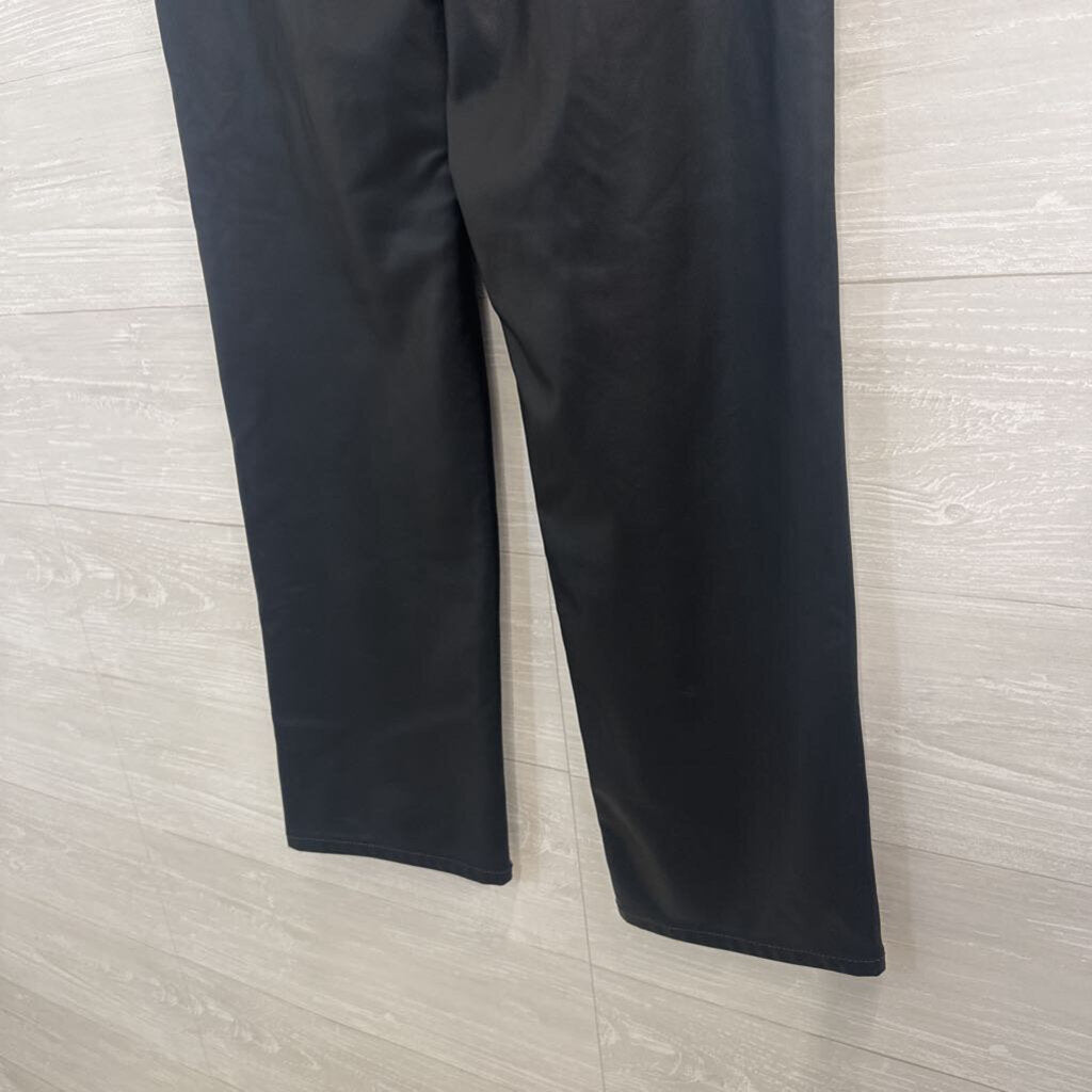 Loft Black Faux Leather Pants 27