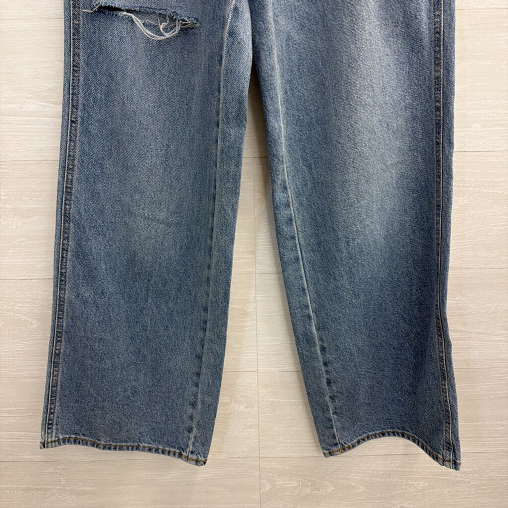 PacSun Medium Wash Distressed Casey Low Rise Baggy Jeans 25