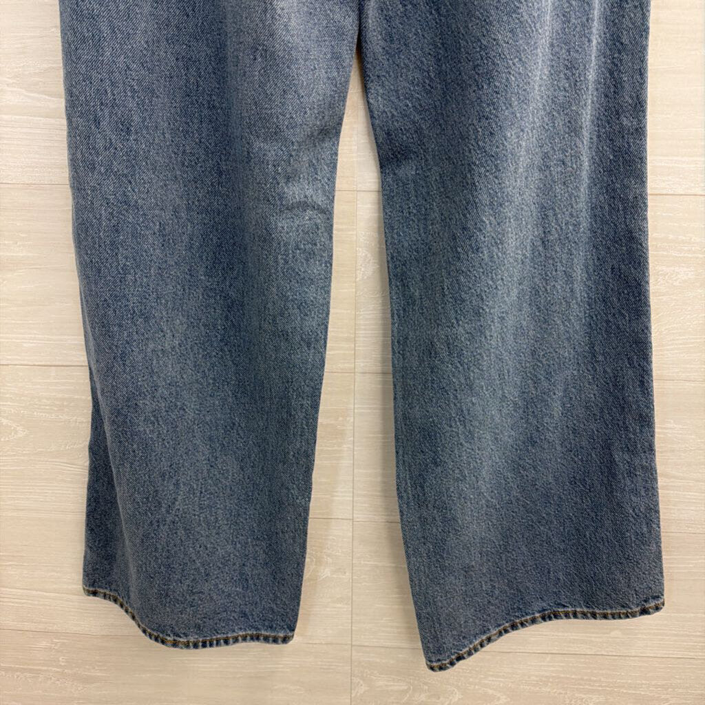 PacSun Medium Wash Distressed Casey Low Rise Baggy Jeans 25