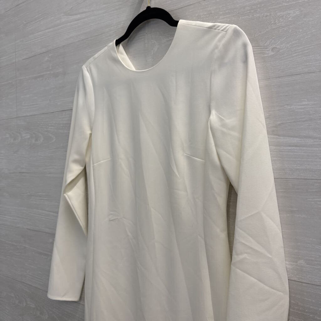 Gianni Bini White Long Sleeve Rhinestone Fringe Dress 2