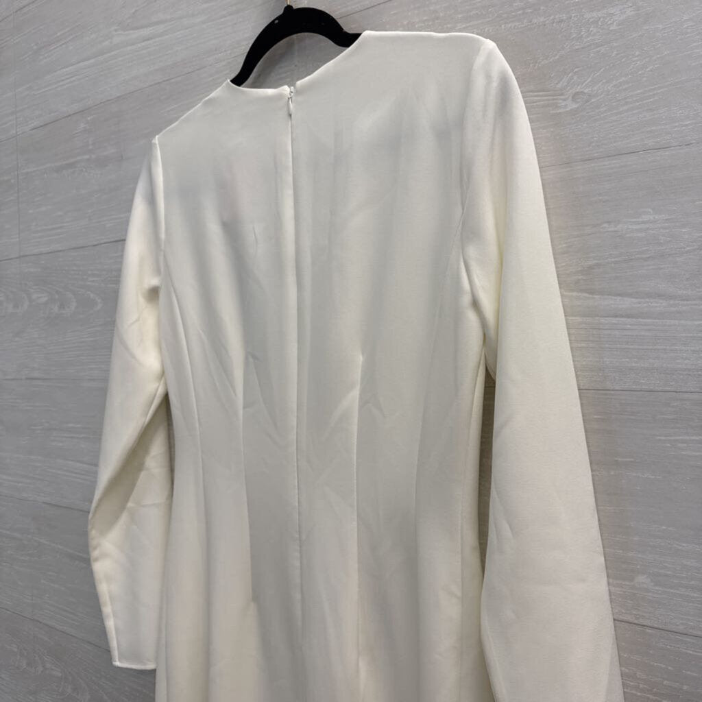 Gianni Bini White Long Sleeve Rhinestone Fringe Dress 2