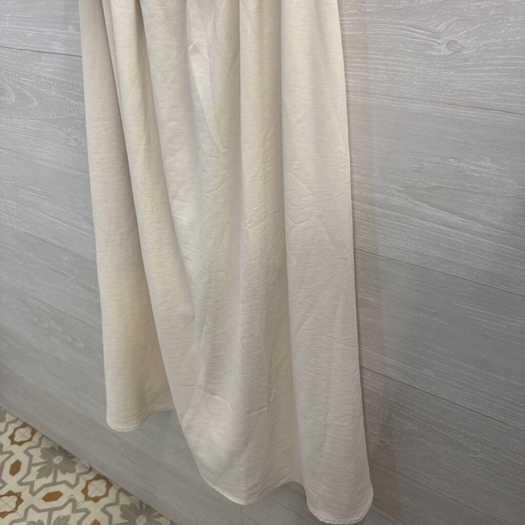Beige/ Cream Vest Top/ Midi Skirt Dress Small