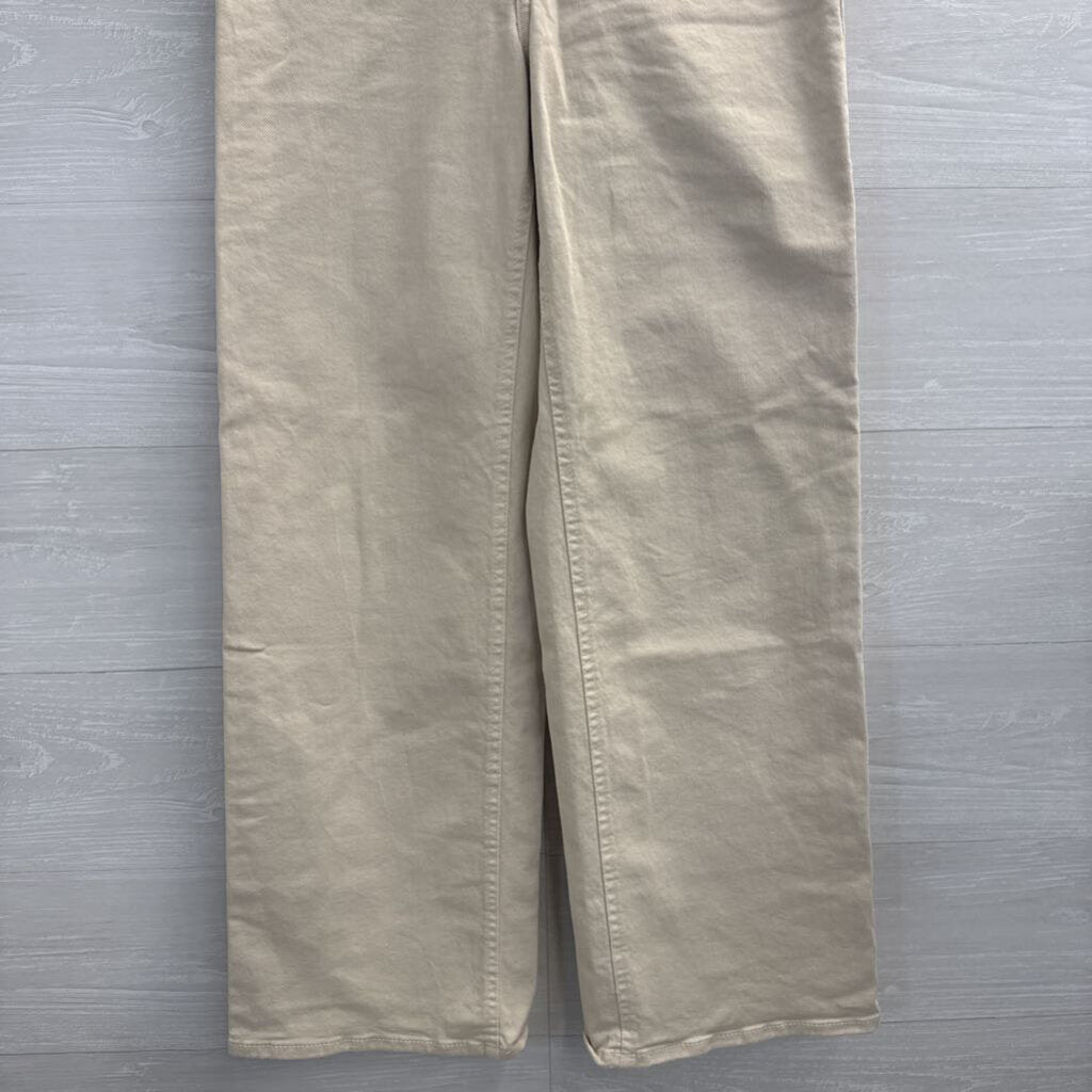 Only Beige Denim Wide Leg Pants 29