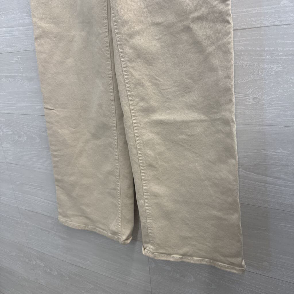 Only Beige Denim Wide Leg Pants 29