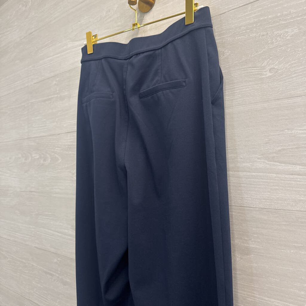 Halara Navy Pull On Trouser Pants Small