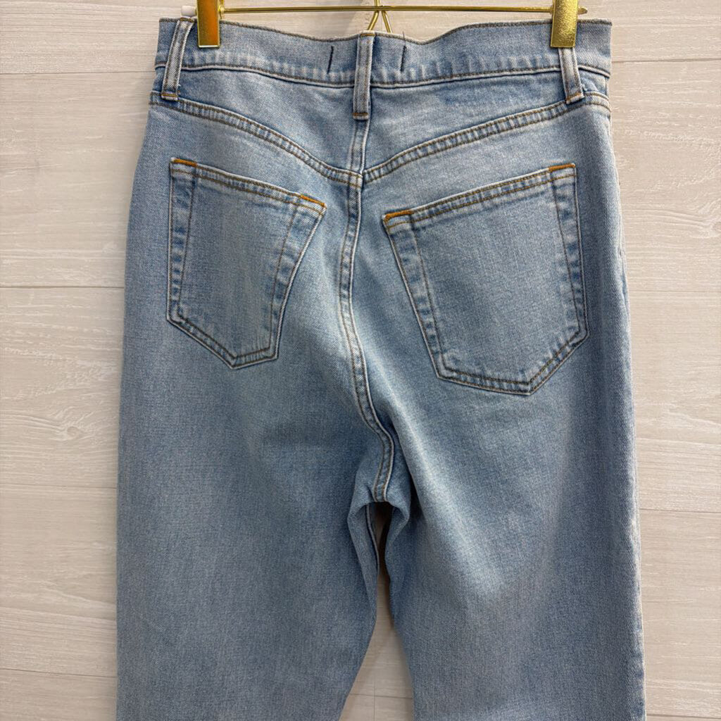 Abercrombie and Fitch Light Wash The 90s Slim Straight Ultra High Rise Jeans 27