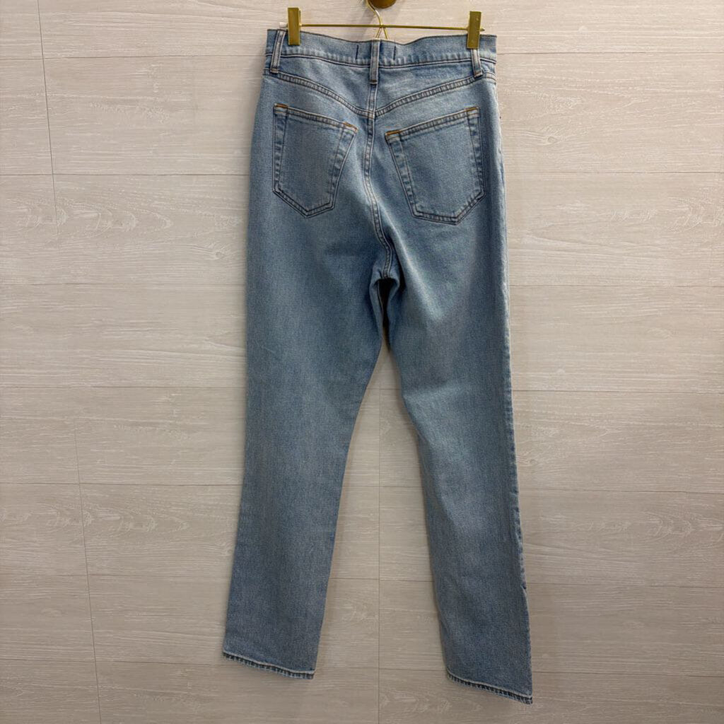 Abercrombie and Fitch Light Wash The 90s Slim Straight Ultra High Rise Jeans 27