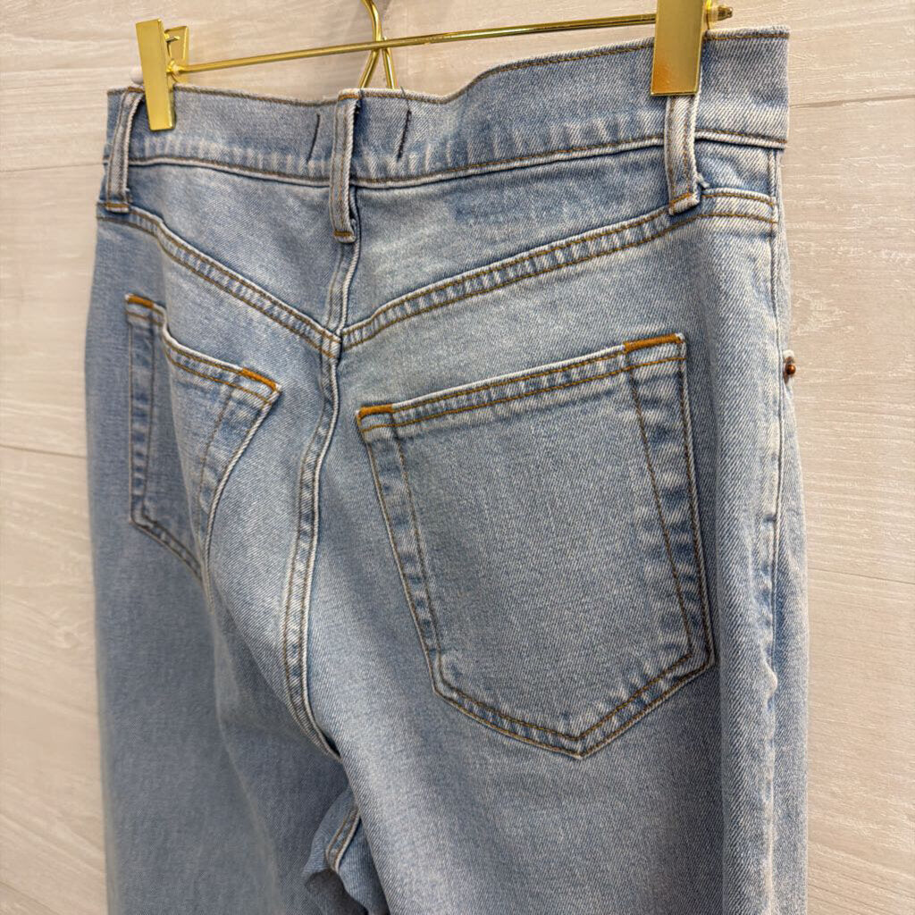 Abercrombie and Fitch Light Wash The 90s Slim Straight Ultra High Rise Jeans 27