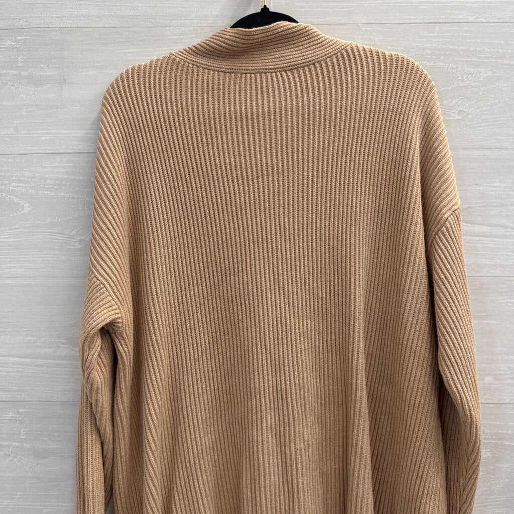 Haven Well Within Brown Knit V Neck Sweater Top Extra Large