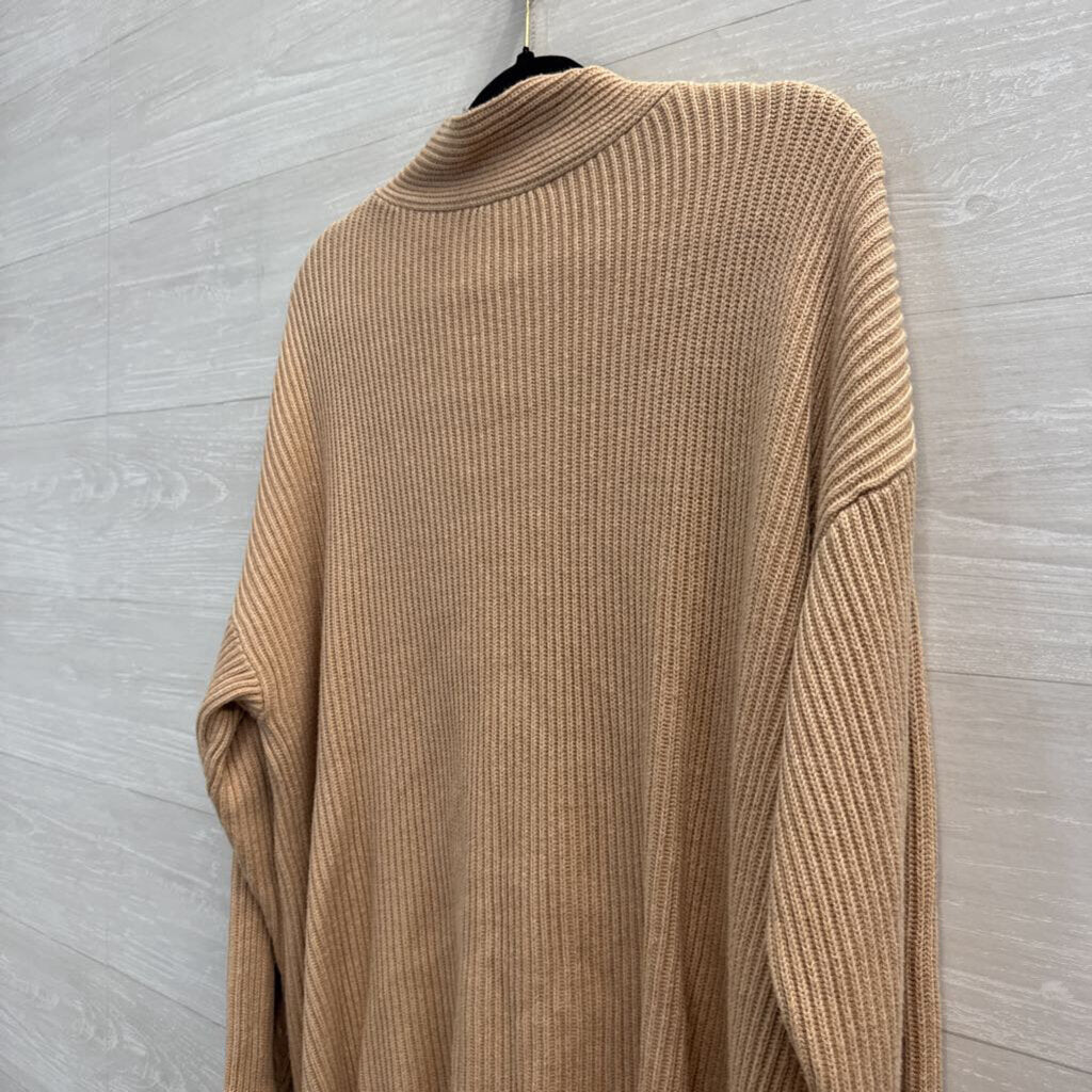 Haven Well Within Brown Knit V Neck Sweater Top Extra Large