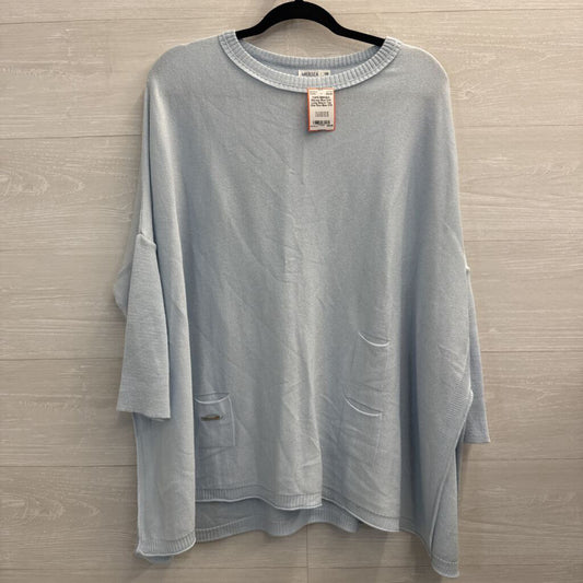 Mersea Blue Knit Long Sleeve Top One Size